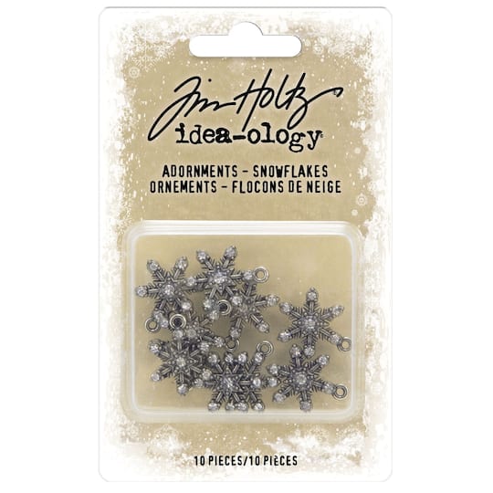 Idea-Ology Snowflakes Metal Adornments, 10ct.